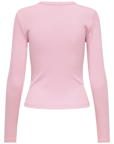 Only - ONLVal Life O-Neck Langærmet Top - Romance Rose